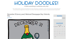 Desktop Screenshot of holidaydoodles.com