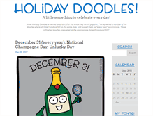 Tablet Screenshot of holidaydoodles.com